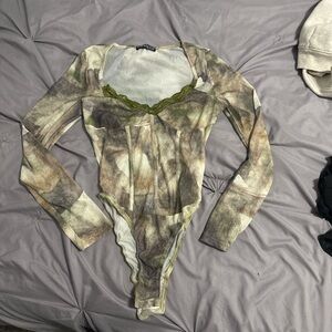 SHEIN Multicolor Long Sleeve Bodysuit